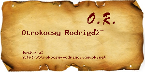 Otrokocsy Rodrigó névjegykártya